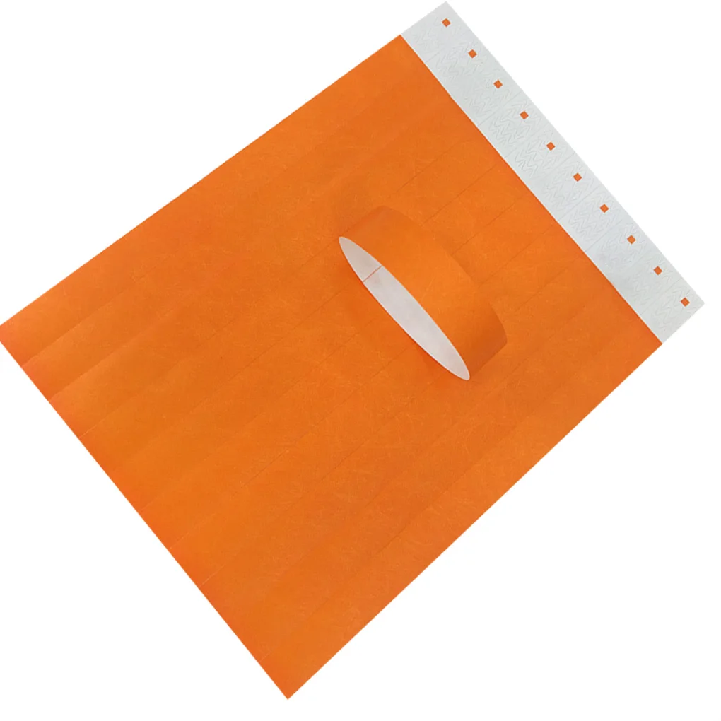 100pcs Tyvek Paper Wristbands Synthetic Bracelet Meeting for Party Playground Events Table Number | Спорт и развлечения