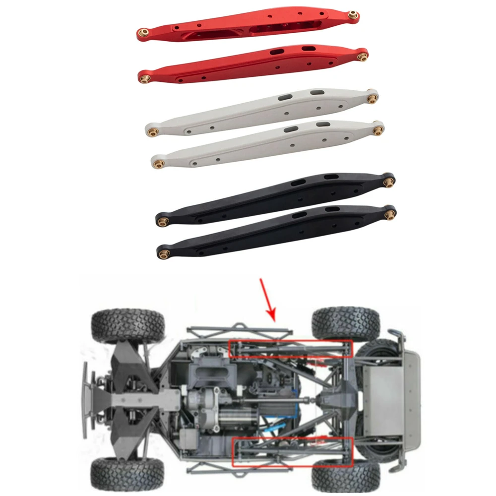 

2Pcs Aluminum Rear Trailing Arm For Axial 1/10 RBX10 Ryft RC Car Upgrade DIY Replacement Accessories Silver/Red/Black Optional