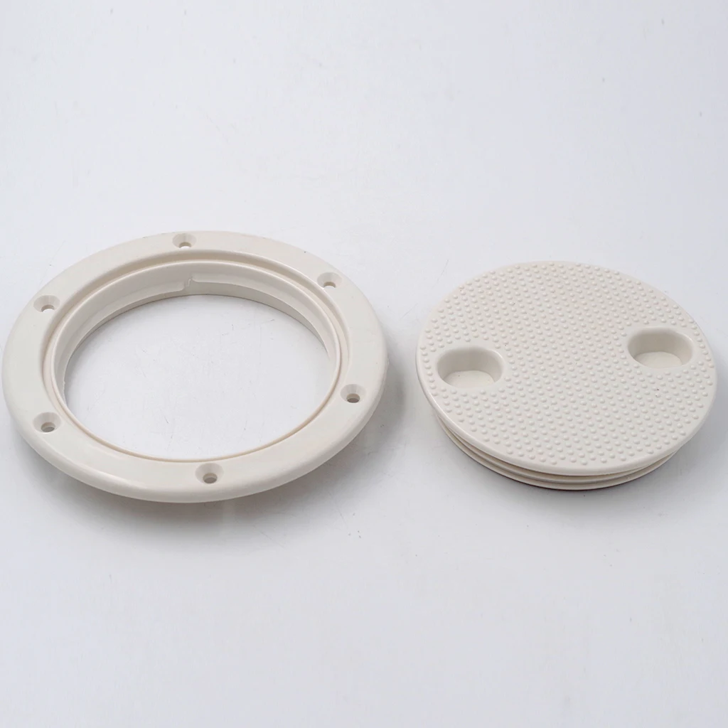 

4 ''Винт Из Палубной пластины доступа люка крышка белый пластик Для Лодочной кабины