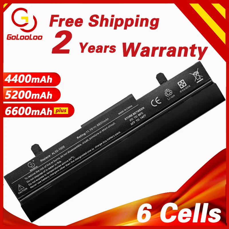 

ML32-1005 AL31-1005 AL32-1005 ML31-1005 PL32-1005 Laptop Battery For ASUS Eee PC 1001 1005 1005H 1005P 1005HE 1005HA 1101HA