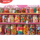 HUACAN Алмазная картина полная дрель круглые конфеты картины Стразы 5D алмазная вышивка мозаика Вышивка крестом мозаика настенная живопись