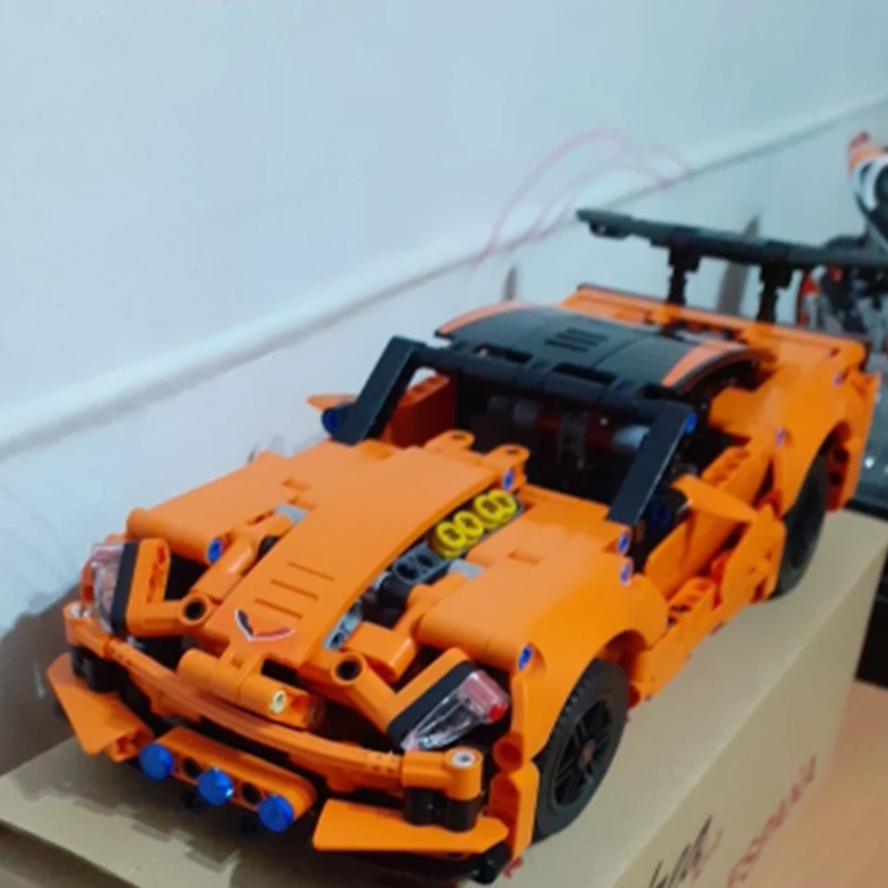 Lepining Technic chevrolet corvette ZR1 строительные блоки комплекты кирпичей Классический