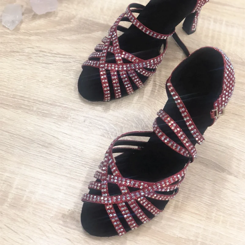 Женские туфли для бальных танцев и латиноамериканских обувь сальсы Танго бачаты