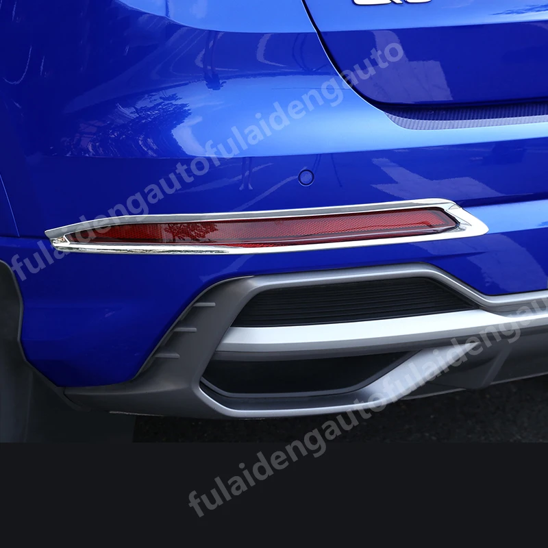 Для Audi Q3(F3) углеродное волокно ABS хром задняя противотуманная осветительная лампа крышка отделка 2 шт