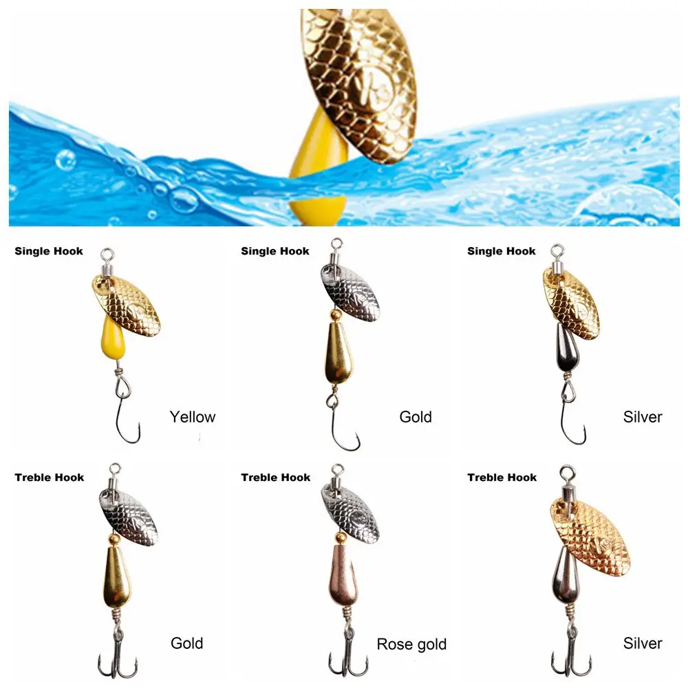 1 шт. 5 см/2 8 г вращающаяся блесна приманка для рыбной ловли искусственная