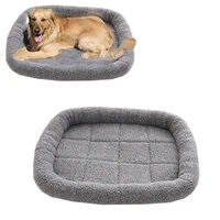 lamb cashmere pet cat dog bed kennel puppy mat winter warm soft dog sofa cushion mat pet dog house kittens puppy cat litter mat