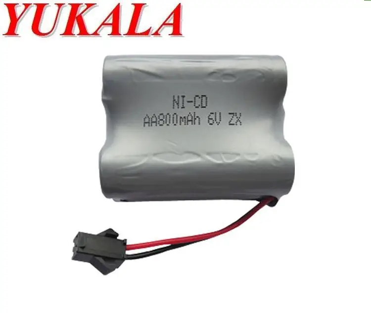 

YUKALA 6.0v 800mAh Ni-CD AA battery for HT-2877 HT-3831 rc Boat RC truck RC car