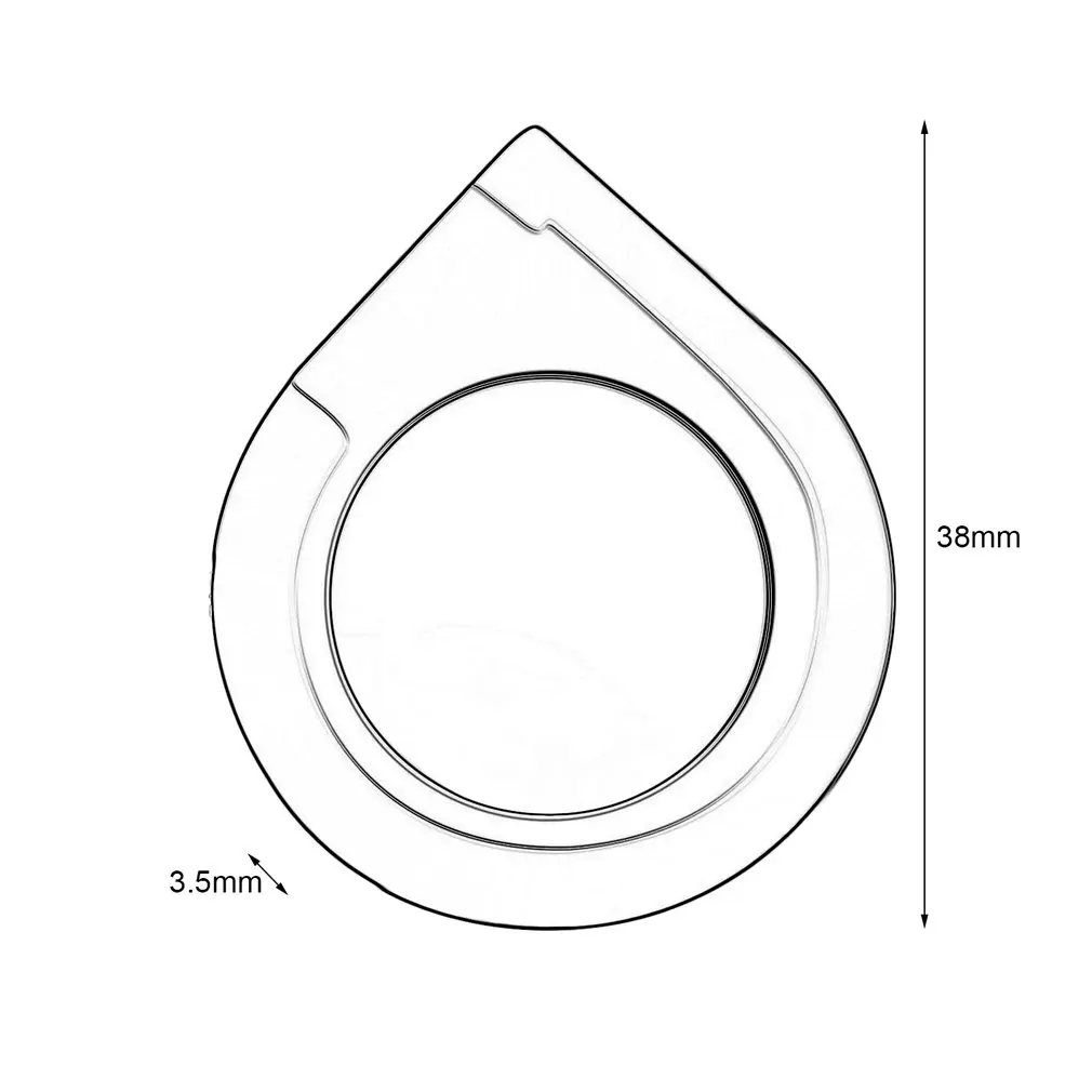 

Metal Water Drop Degaussing Ring Grip Bracket Universal 360 Rotating Phone Stand Mini Finger Ring Holder LESHP Aluminium Alloy