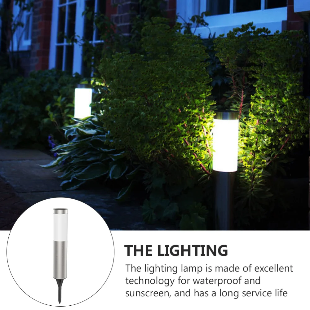 

1pc Useful Solar Energy Garden Light Simple Yard Plug-in Ground LED Light