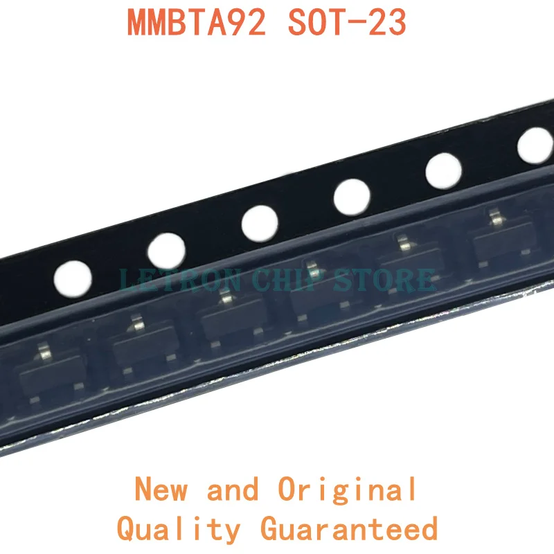 

100 шт., транзисторы MMBTA92 SOT-23 A92 2D SOT23 SMD, новый и оригинальный чипсет IC