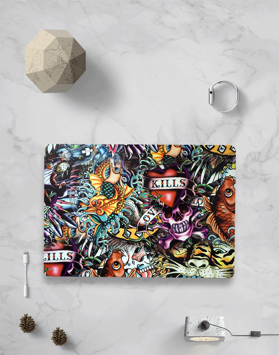 MTT чехол для ноутбука Apple Macbook Air Pro retina 11 12 13 15 дюймов с сенсорной панелью Жесткий Чехол сумка для ноутбука A1706 A1466 A1532