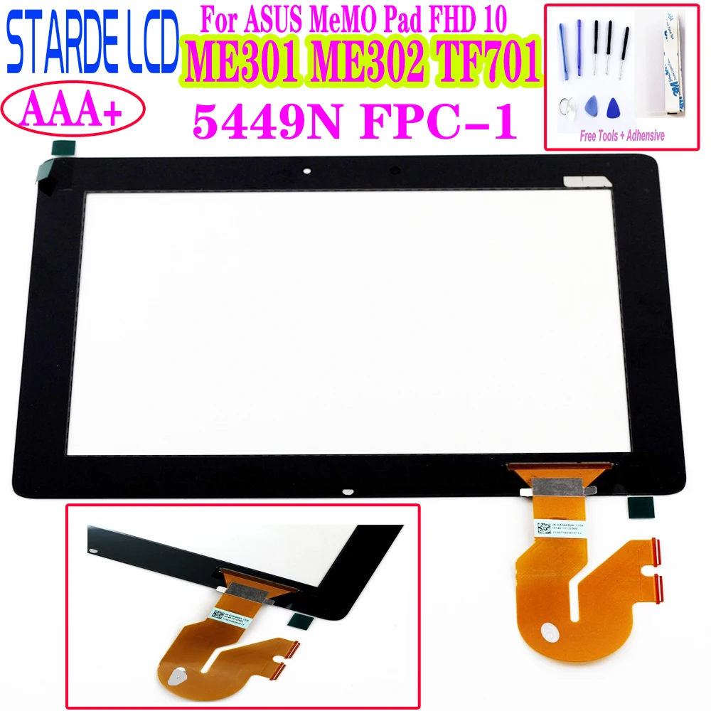 

10.1 For Asus MeMO Pad FHD 10 ME301 ME302 ME302C ME302KL K005 TF701T TF701 Touch Screen Digitizer 5449N FPC-1 K00C Parts