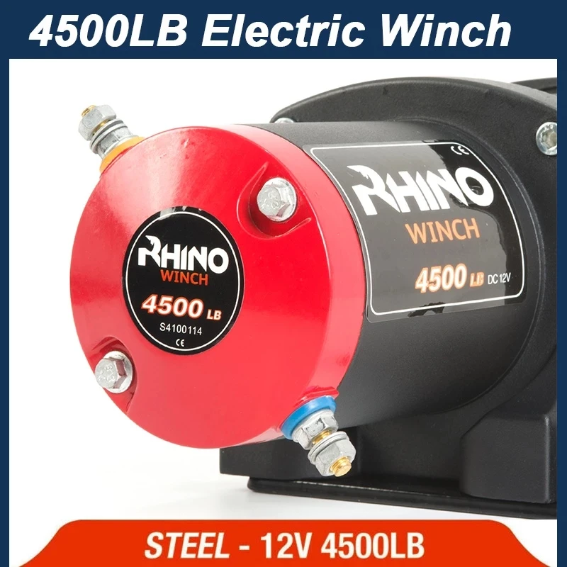 RU Электрическая Лебедка 12 В 4500 фунтов комплект с дистанционным управлением
