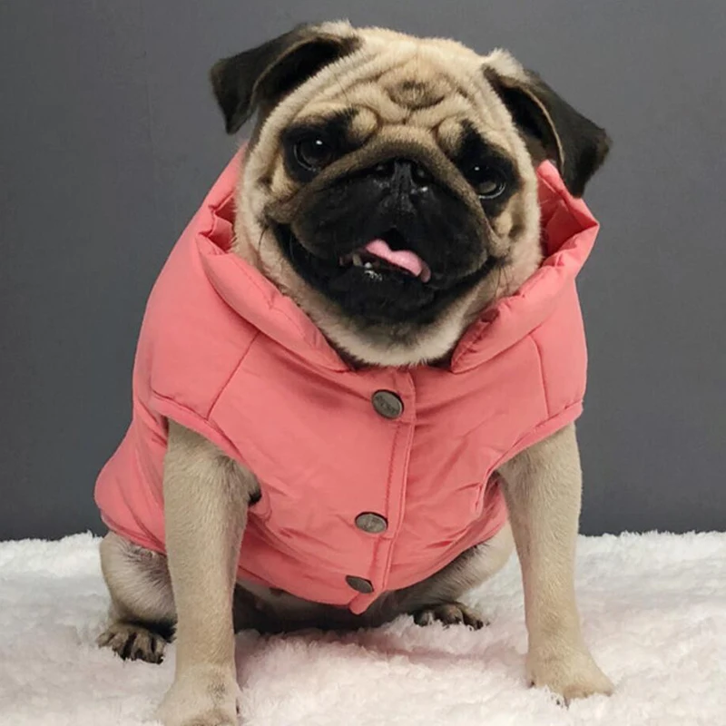 

Winter Warm French Bulldog Clothes Dog Windproof Coat Jacket Pug Clothing Outfit Schnauzer Welsh Corgi Dog Costume Apparel
