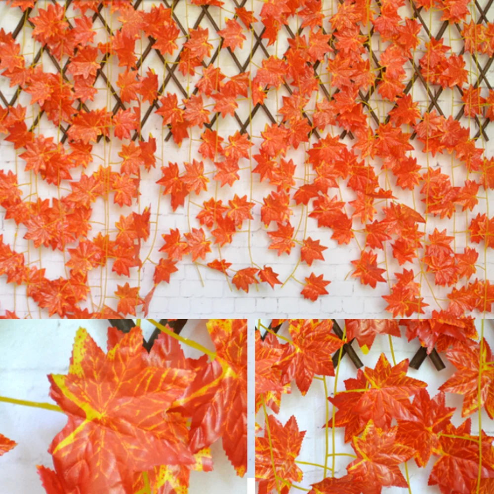 Искусственные Шелковые осенние кленовые листья искусственные растения для