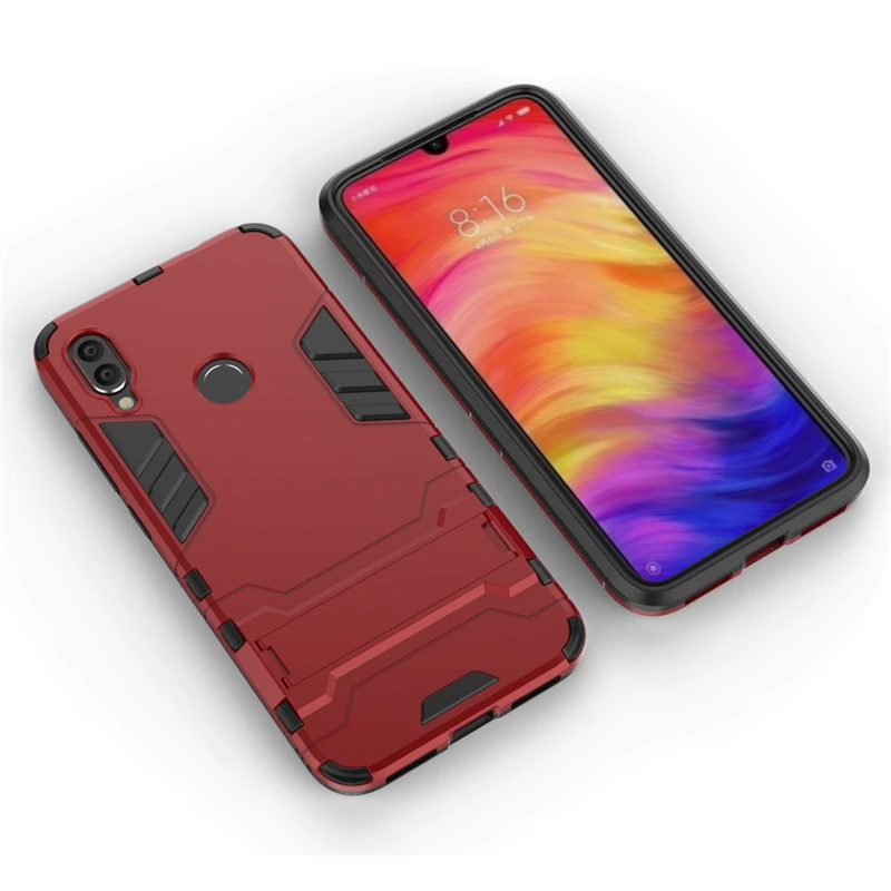 Двухслойный противоударный чехол для Xiaomi Redmi K20 7A 6 Pro 5 Plus Note 7 силиконовый Mi 9T A3 A2 Lite