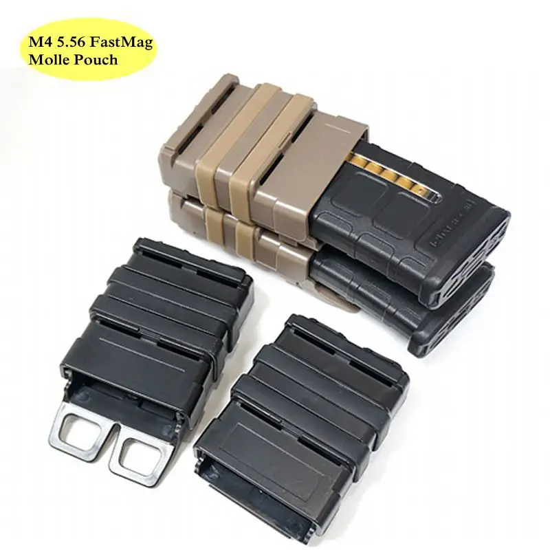 

Tactical AR M4 5.56 FastMag Molle Pouch Military Wargame Airsoft Fast Mag Holder Hunting Pistol Magazine Dump Pouch