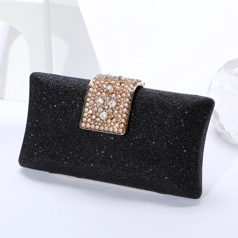 

New temperament socialite hand bag dinner party female hand bag water diamond sequined fashion dress party bag