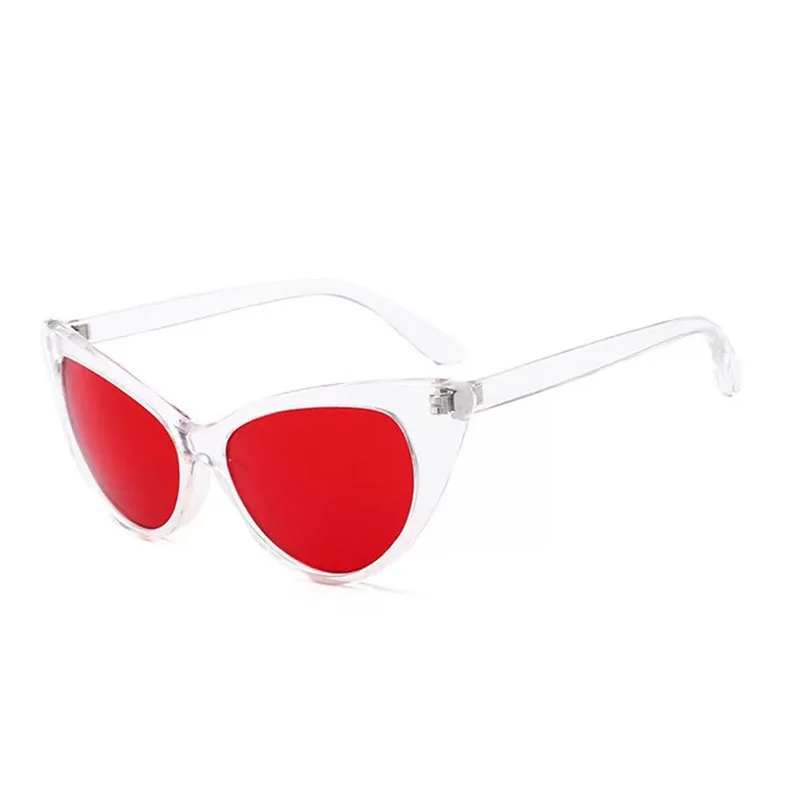 Солнцезащитные очки кошачий глаз женские винтажные солнечные аксессуары в стиле