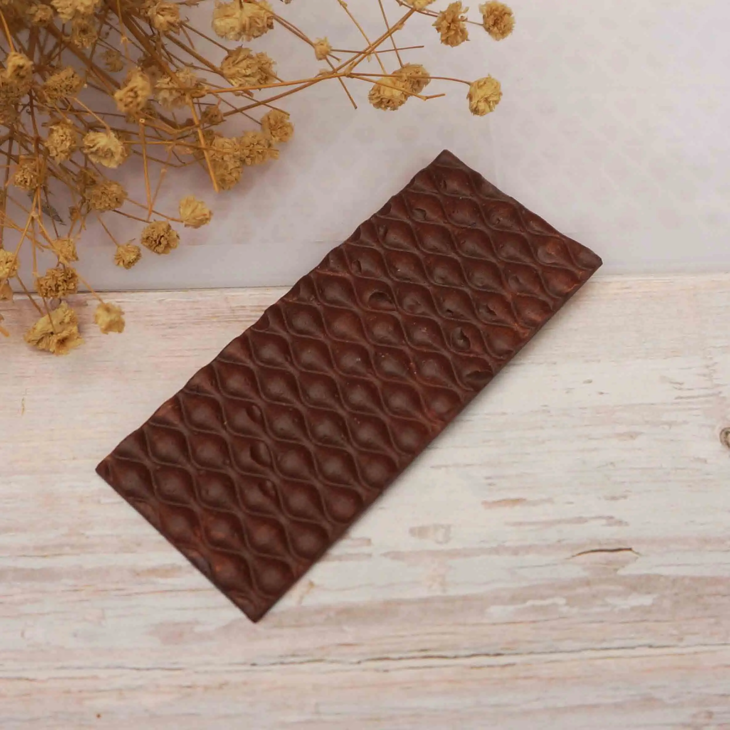 Маленькая фотоформа для шоколада с рисунком в виде рыбьей чешуи декоративная