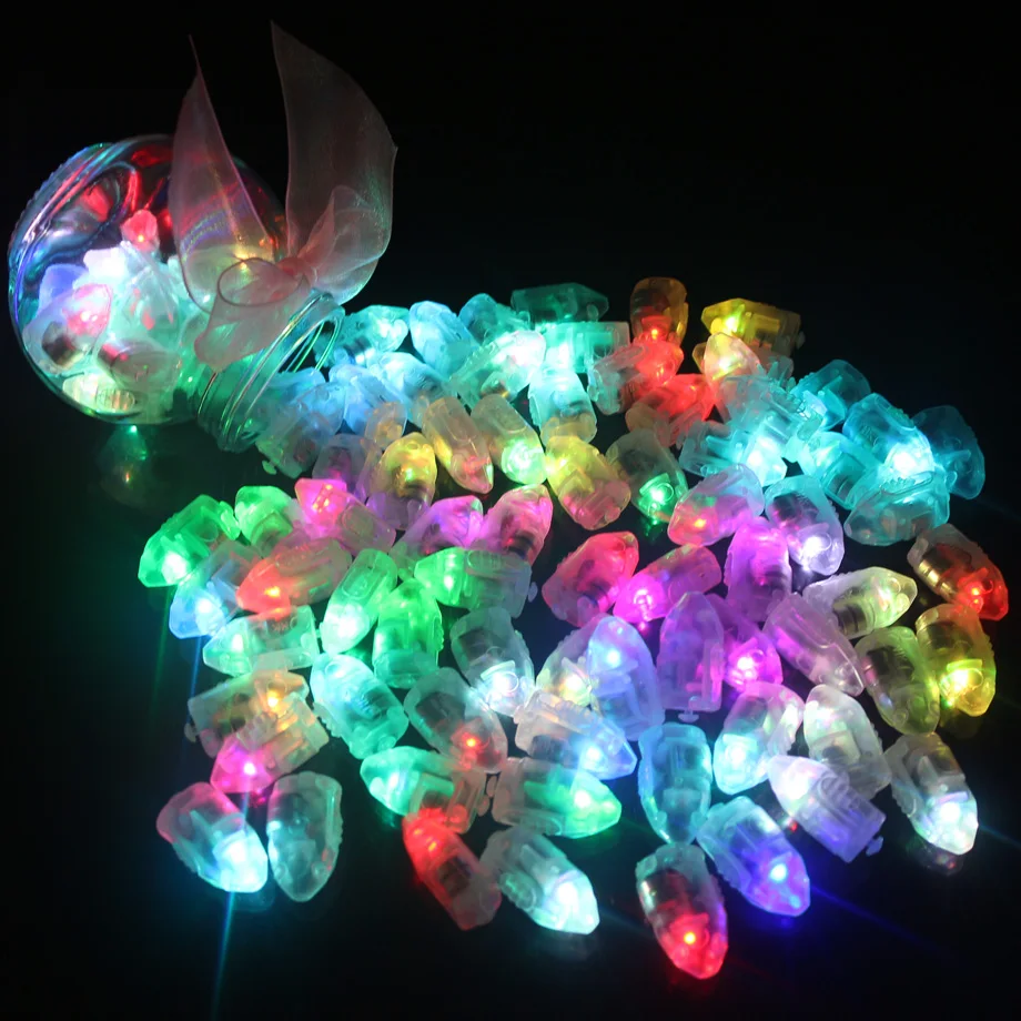 1000 шт./лот светодиодные воздушные шары лампы для бумажных фонариков белые