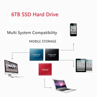 6tb hard drive for laptop desktop computer type c high speed plate usb 3 1 external portable flash memory