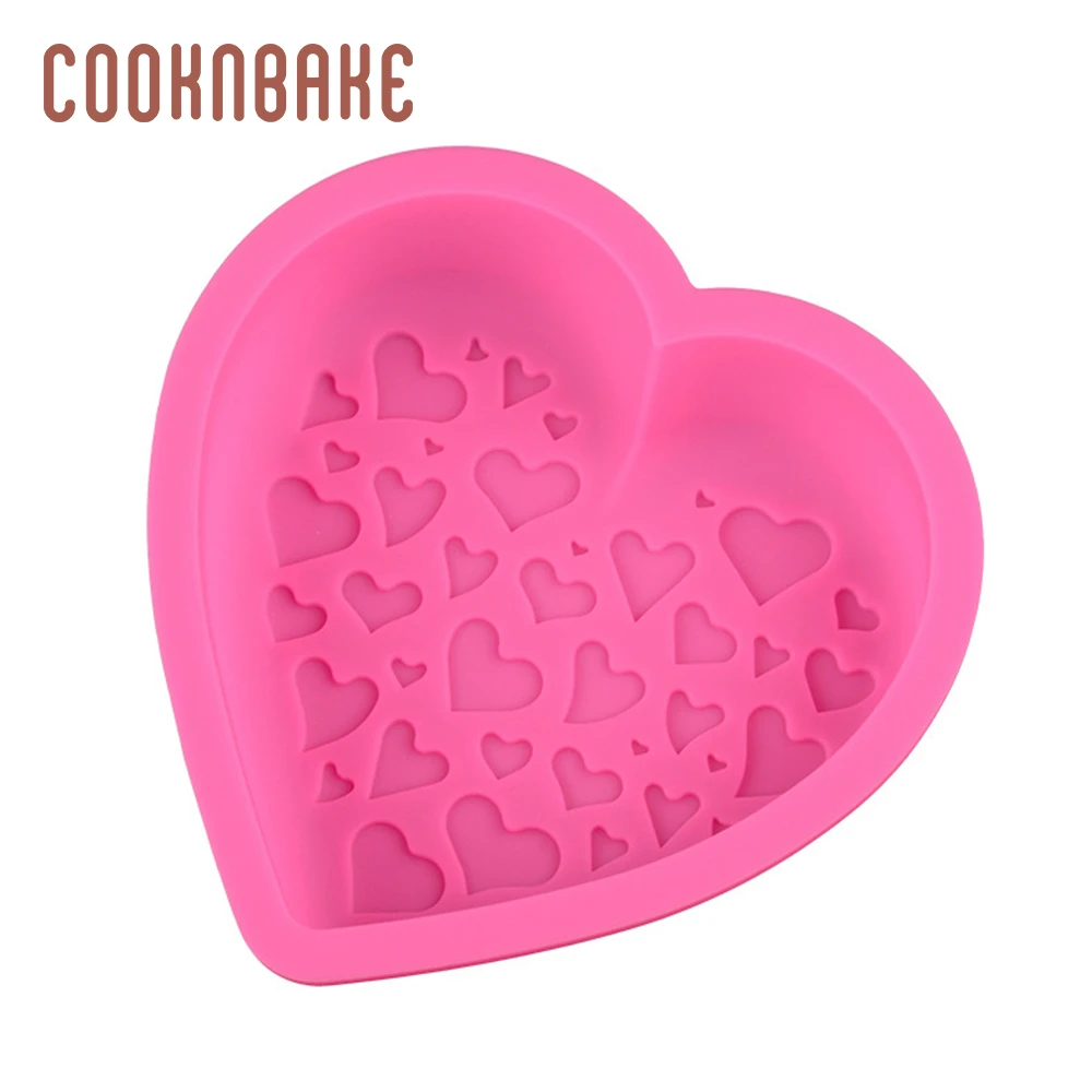 Силиконовая форма для торта COOKNBAKE в форме сердца хлеба пудинга маленькие торты