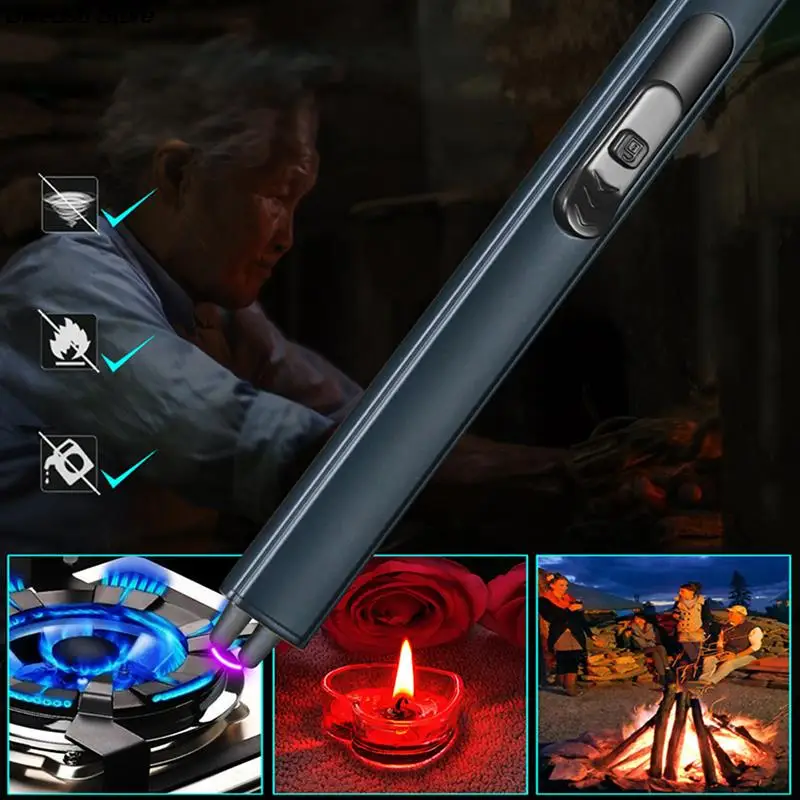 Новинка 1 шт. USB портативная дуга для барбекю газовая зажигалка Плазменные