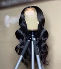 180 плотность длинные волнистые синтетические кружевные передние парики для женщин с детскими волосами бесклеевые термостойкие волосы парики