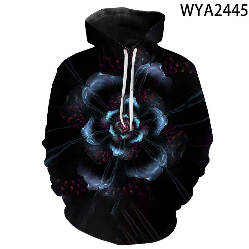

Spring And Fall Hoodies Fashion Flower Men Women Children Cool 3D Printed Sweatshirts Pullover Boy Girl Kids Streetwear Coat