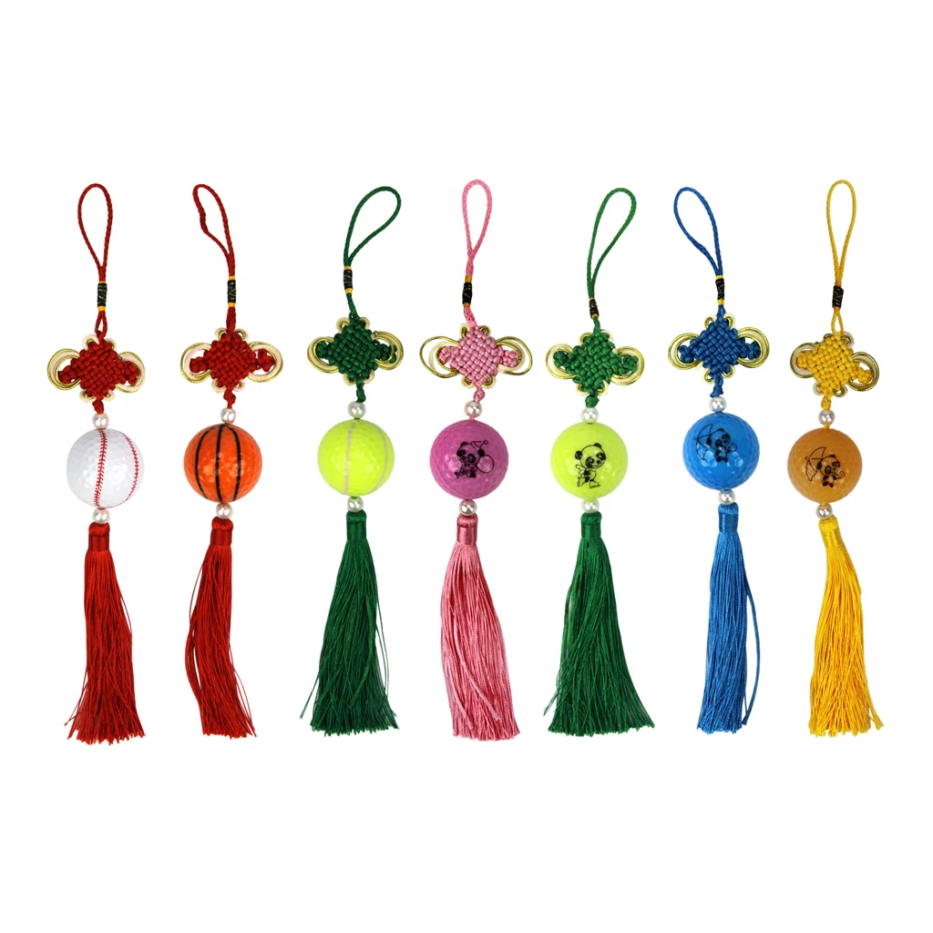 Традиционное рукоделие вязаный китайский узел с мячом для гольфа дверь зала