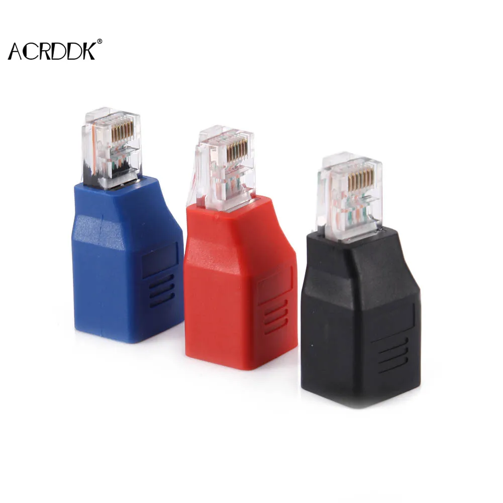 

RJ45 M/F Crossover Adapter Male to Female Crossed Ethernet Cable Adaptor FC