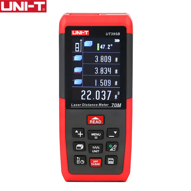 

UNI-T UT395B Laser Distance Meters 70m Range Finder with 2MP Lens Rangefinder Best Accuracy 2mm USB Data Export PC Software