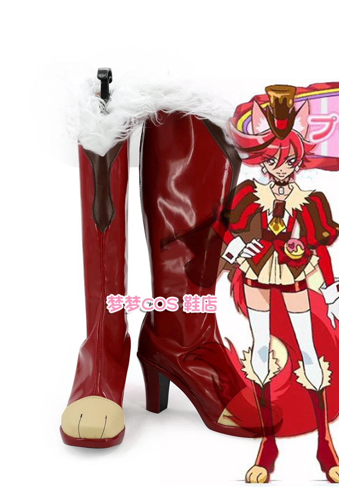 

Anime Honkai Impact 3 Yae Sakura Cosplay Purple Boots Shoes Custom Made Any Size For Unisex Halloween Party Props