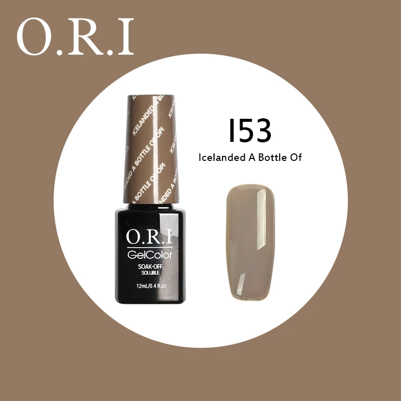 O.R.I, 12 мл, УФ-гель для ногтей, УФ светодиодный Гель-лак для ногтей, гибридный впитывающий Гель-лак, лак для ногтей, лак для ногтей - Цвет: I53