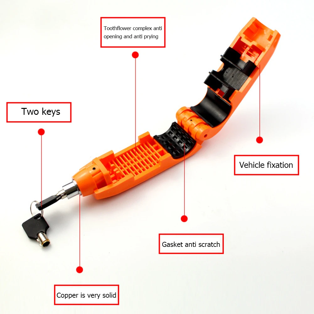 VODOOL Universal Motorcycle Handlebar Lock Motorbike Scooter Brake Throttle Grip Anti Theft Locks ATV Dirt Bike Handle Bar | Автомобили и