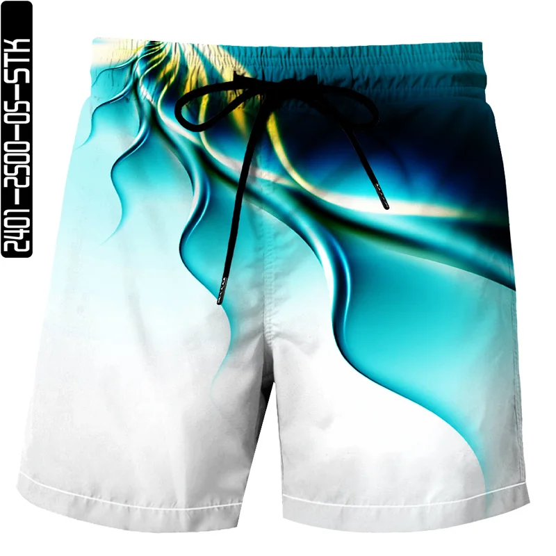 

Summer new Harajuku 3D digital printing male shorts beach pants casual shorts personality style popular Ribbon retro style