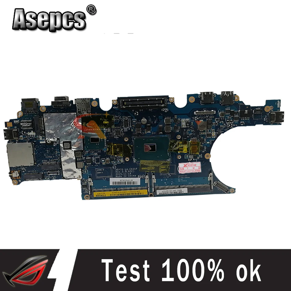 Для Dell Latitude E5470 Материнская плата ноутбука W/ i7-6820HQ Процессор 476JC 0476JC CN-0476JC LA-C831P 100%