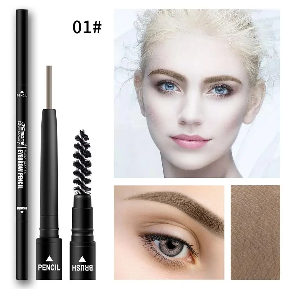 Тонкий сердечник с автоматическим поворотом для бровей карандаш водостойкий