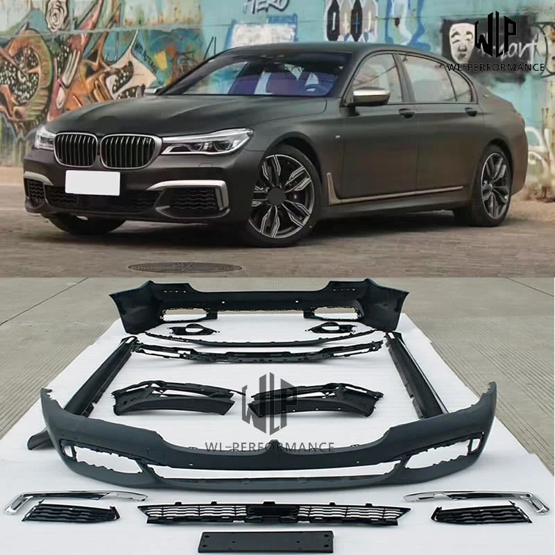 Комплект кузова автомобиля из ПП, 7 серий, передний задний бампер, боковые юбки для Bmw 7 серий F02 M760 2016, стильный комплект кузова автомобиля Комплект кузова автомобиля из ПП, 7 серий, передний задний бампер, боковые юбки для Bmw 7 серий F02 M760 2016, стильный комплект кузова автомобиля