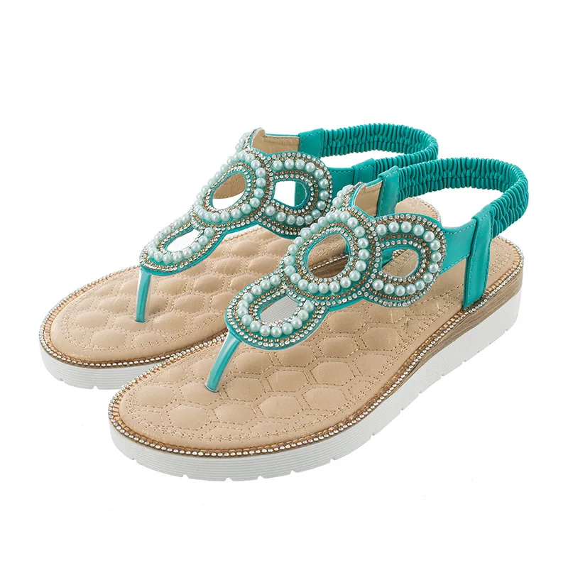 

Women's Sandals Woman Shoes Beach Fashion Ladies Sandals Casual Female Shoes Low Heel Soft Leather Femmes Sandales