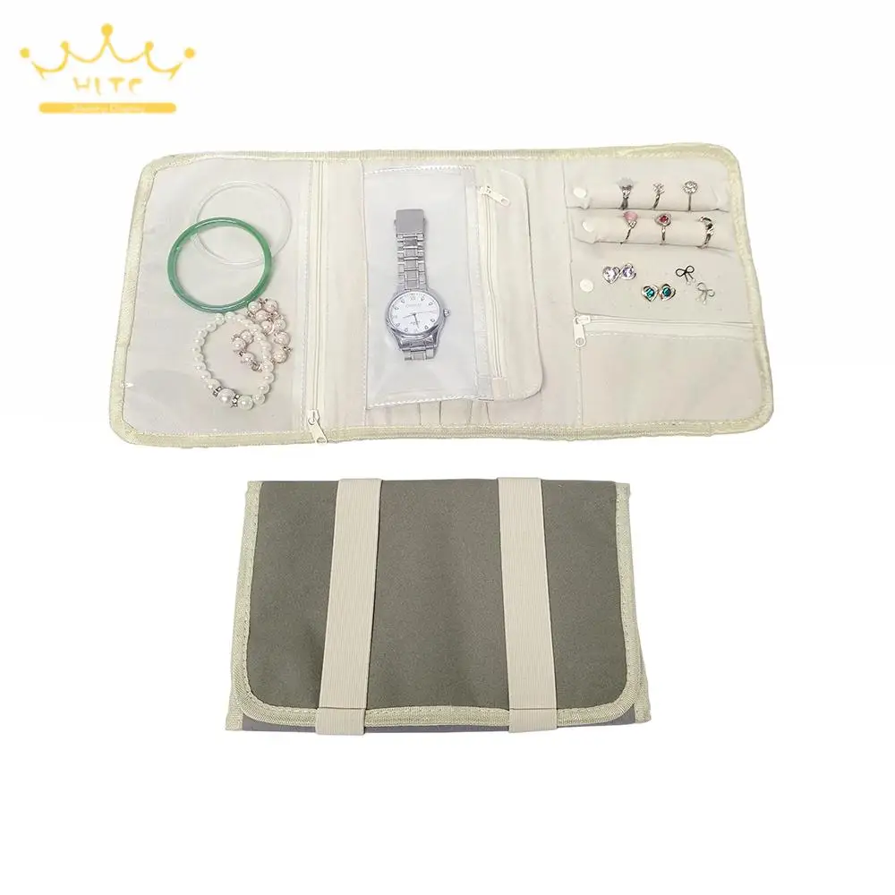 

Разноцветная Портативная сумка для хранения колец и ювелирных изделий, маленькая сумка-ролик для демонстрации ювелирных изделий, Дорожный Чехол для переноски, сумка для часов