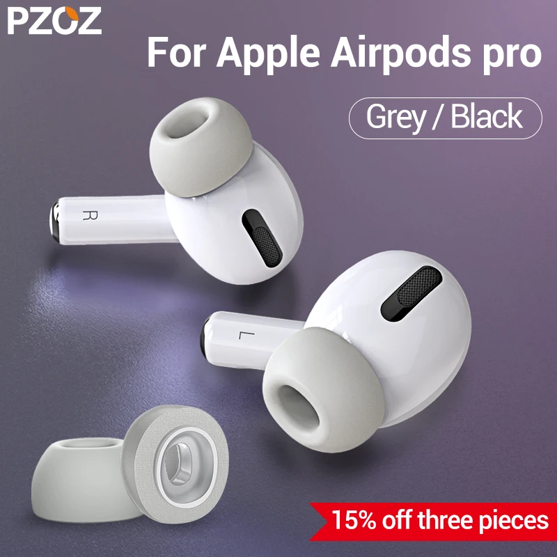 PZOZ для airpods pro ушные наконечники пены памяти Bluetooth беспроводной Чехол наушники