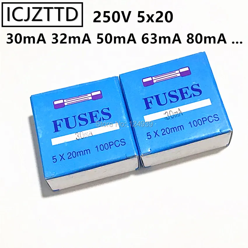 Тонер предохранитель 30mA 32mA 40mA 50mA 63mA 80mA 250V 5*20 мм 0 03a 032a 05a 04a для принтеров|Перемычки|