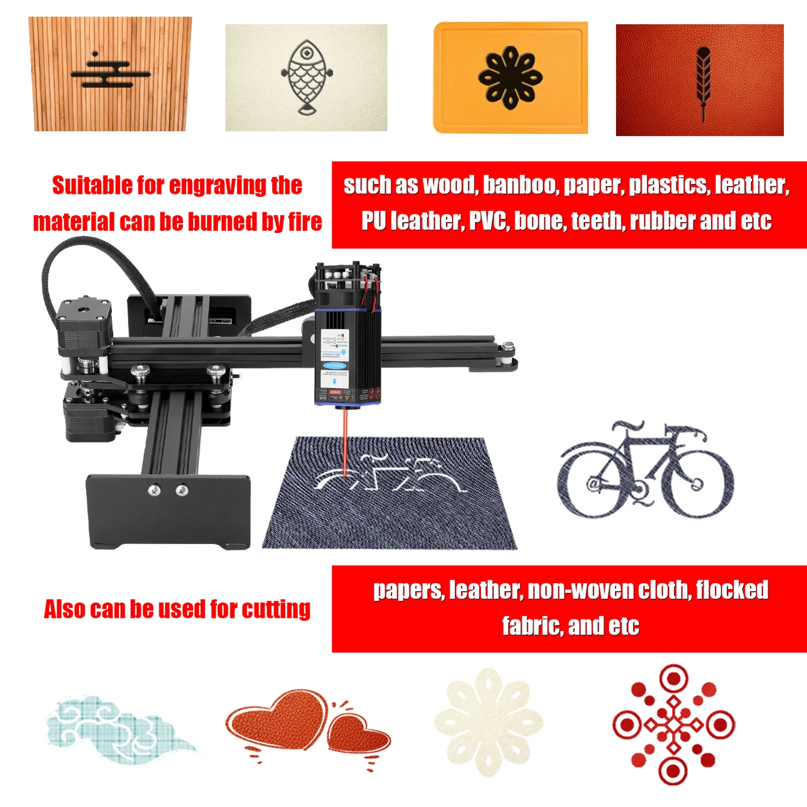 Лазерная головка 40 Вт инструмент для резки металла односторонний гравер