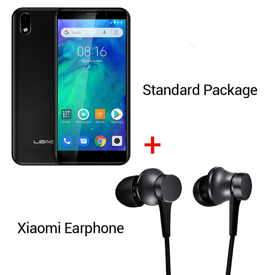 Black N Earphone LEAGOO Z10 Android O Go 18:9 5," 1 ГБ ОЗУ 8 Гб ПЗУ смартфон 2000 мАч 960*480 MT6580M четырехъядерный мобильный телефон - Цвет: Black N Earphone