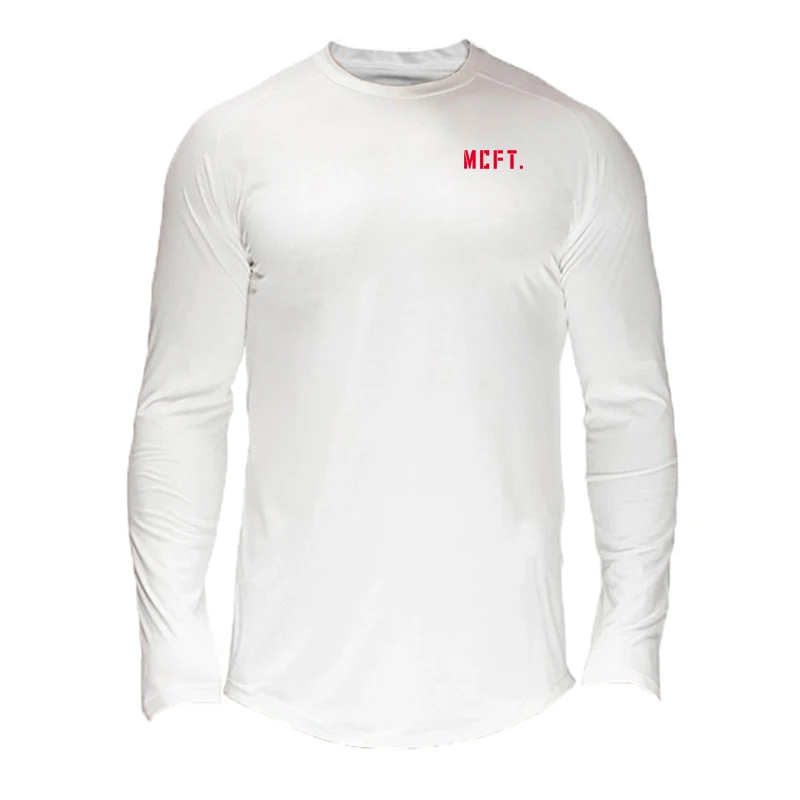 

Mesh Fitness T-Shirt Men Gyms Clothing Autumn Long Sleeve Tees Male Casual Fashion Slim Fit Tshirt Bodybuilding Tops