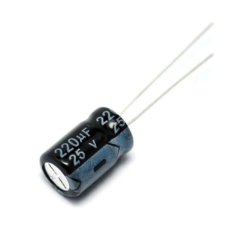

20PCS Higt quality 50V220UF 10*13mm 220UF 50V 10*13 Electrolytic capacitor