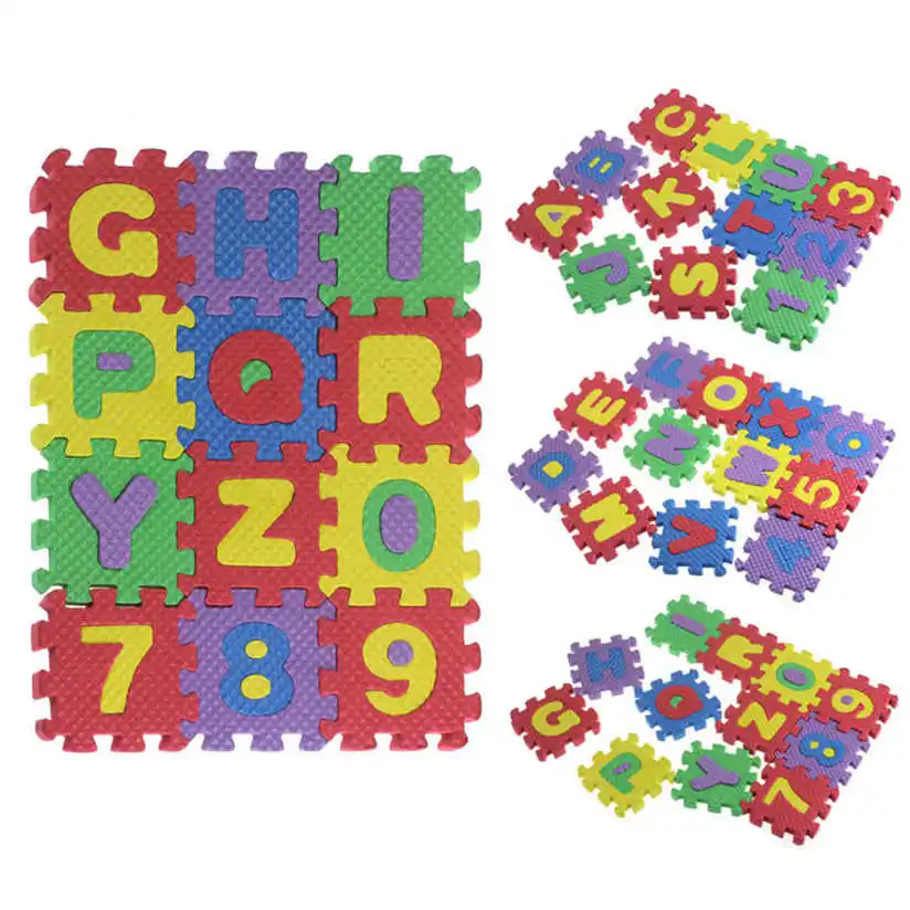 Developmental Toy baby toy 36Pcs Baby Child Number Alphabet EVA Puzzle Foam Maths Educational Toy Gift,Toys for Baby B0804