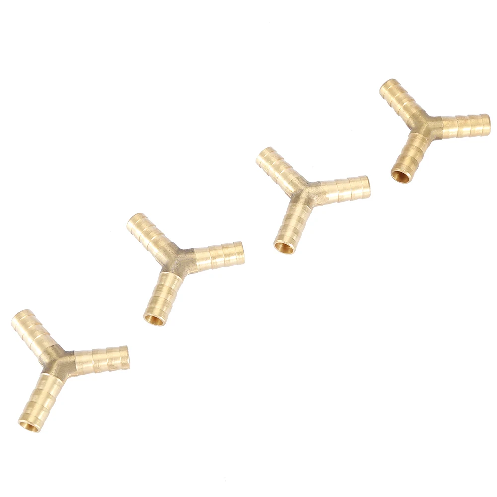 

Латунный Y 3-ходовой Соединитель с зазубринами для шланга, Соединительный фитинг, наружный диаметр воздуха, воды, газа (8 мм, 4 шт.)